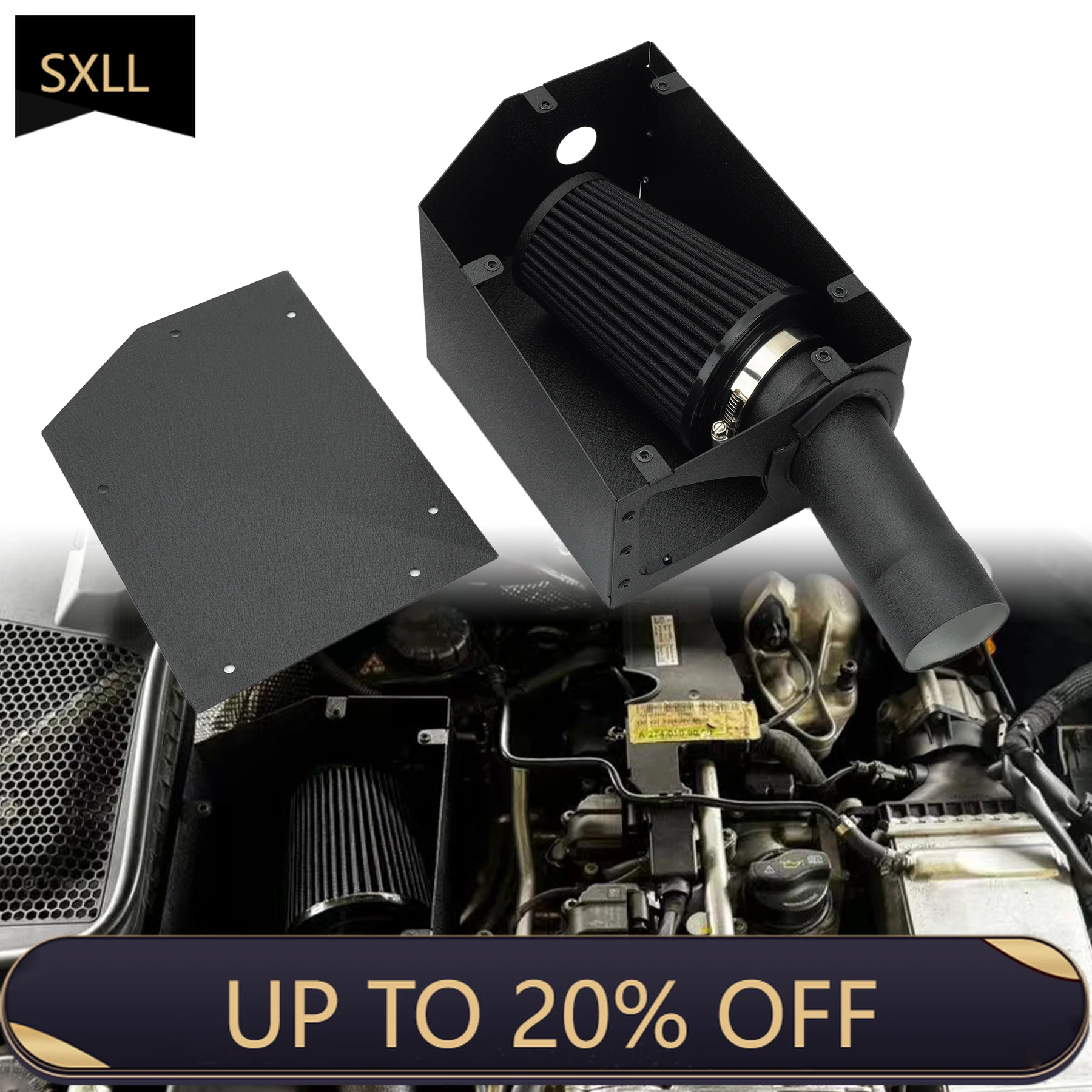 

SXLL C180 C200 C300 W205 C Class E200 E300 W212 W213 E Class GLC300 Cold Intake Kit for GLC Class Intake Pipe