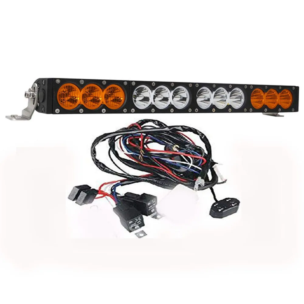 Single Row 22 Inch 120w Dual Color 12V Off Road Light Bar Spot Flood Combo LED bar for Truck 4X4 ATV Car Driving Fog Light