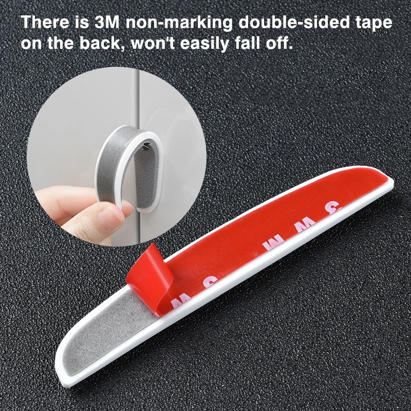 4Pcs Anti Collision Strip Rearview Mirror Car Door Protect Sticker For Audi Quattro Sline A3 A4 A6 A5 Q5 A1 Q7 Q3 Q2 Q8 A7 A8 TT