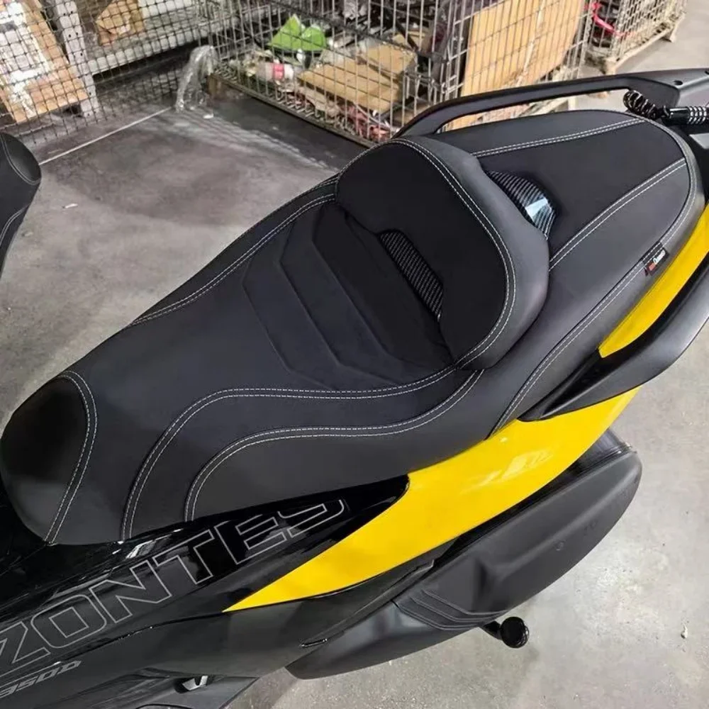 For ZONTES 150D and 350D modification, lowering the seat cushion and lumbar support by 2cm, waterproof seat cushion assembly.