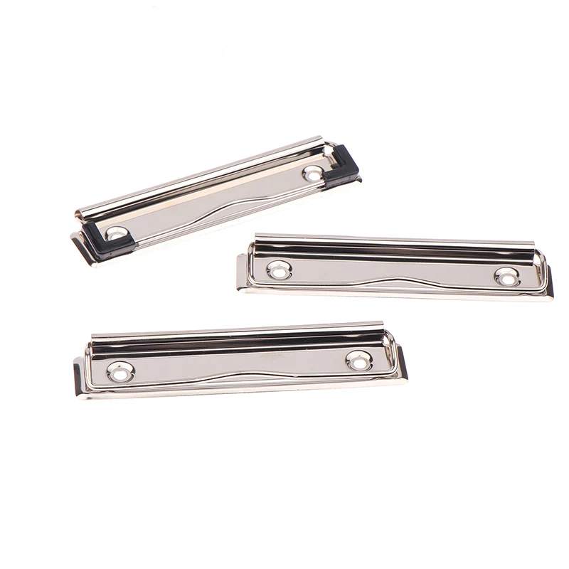 10Pcs Clipboard Clips Spring-Loaded File Folder Mountable Metal Clip Office School Hardboard Stationery Clamps Mini Binder
