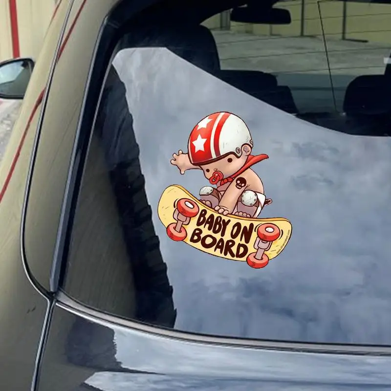 

Car Stickers For Window PVC Baby Scooter Design Door Decals For Automotive Multifunctional Waterproof Decoration Stickers For