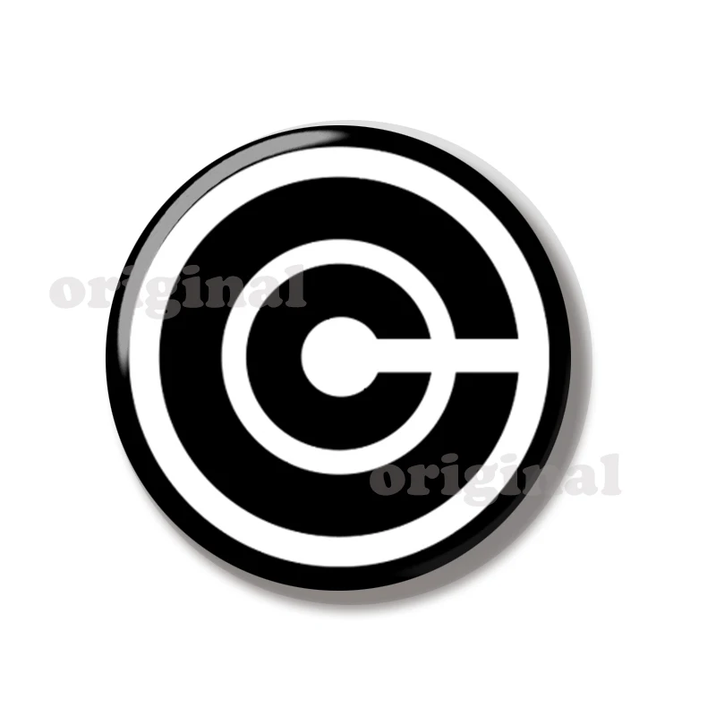 44MM CAPSULE CORP Logo Pin Soft Button Jewelry Creative Badge Cartoon Brooch Lapel Pin Bag Backpack Hat Decoration