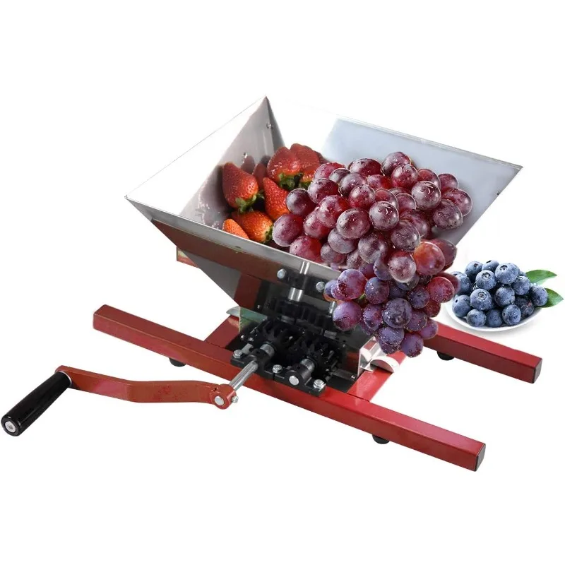 

Grape Berry Wine Fruit Manual Crusher Grinder - 7 Liter Large Stainless Steel