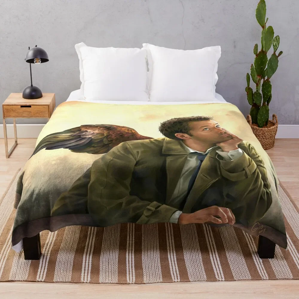 Castiel Renaissance style Throw Blanket Shaggy Bed linens Summer Beddings Blankets