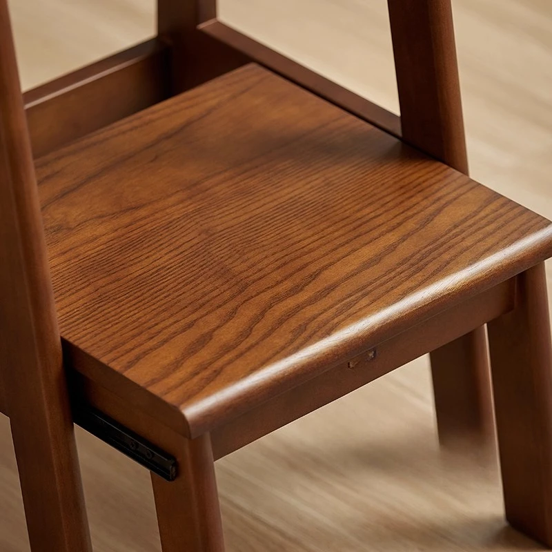 

Solid wood stool household creative multi-functional shoe stool dual-purpose kitchen living room climbing two-step ladder