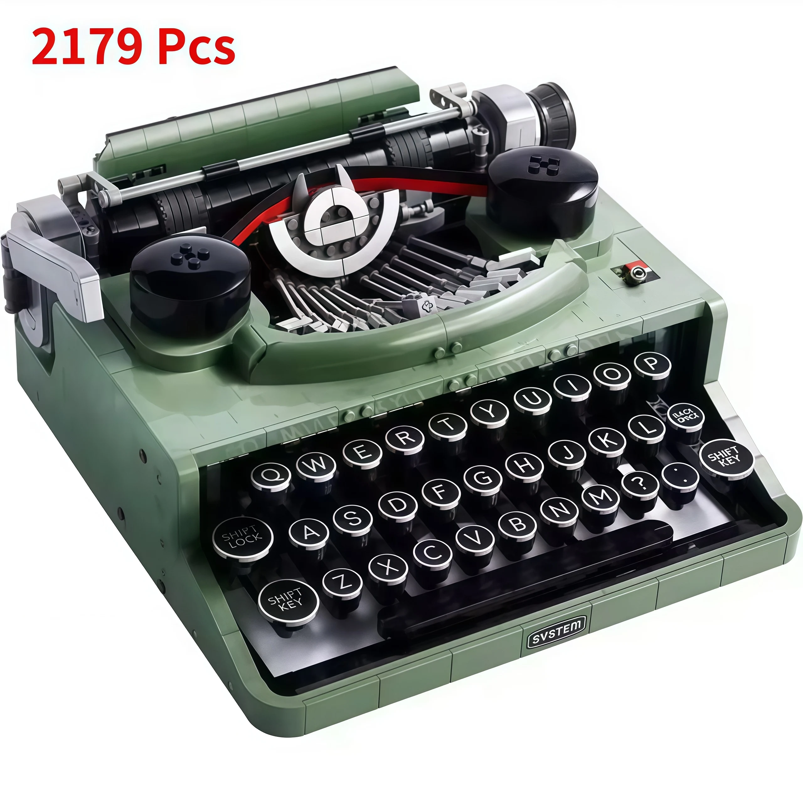 

Ideas Typewriter Building Blocks Set for Adults Collectible Retro Display Model Toys Unique Children Gifts Home Decoration