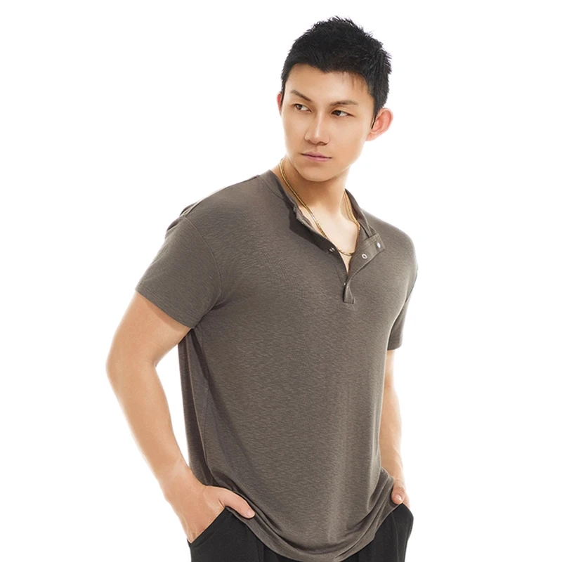 2025 chemises à manches courtes adulte mâle danse latine Performance Costumes pour hommes Chacha Rumba Tango robe danse latine hauts DQS19698