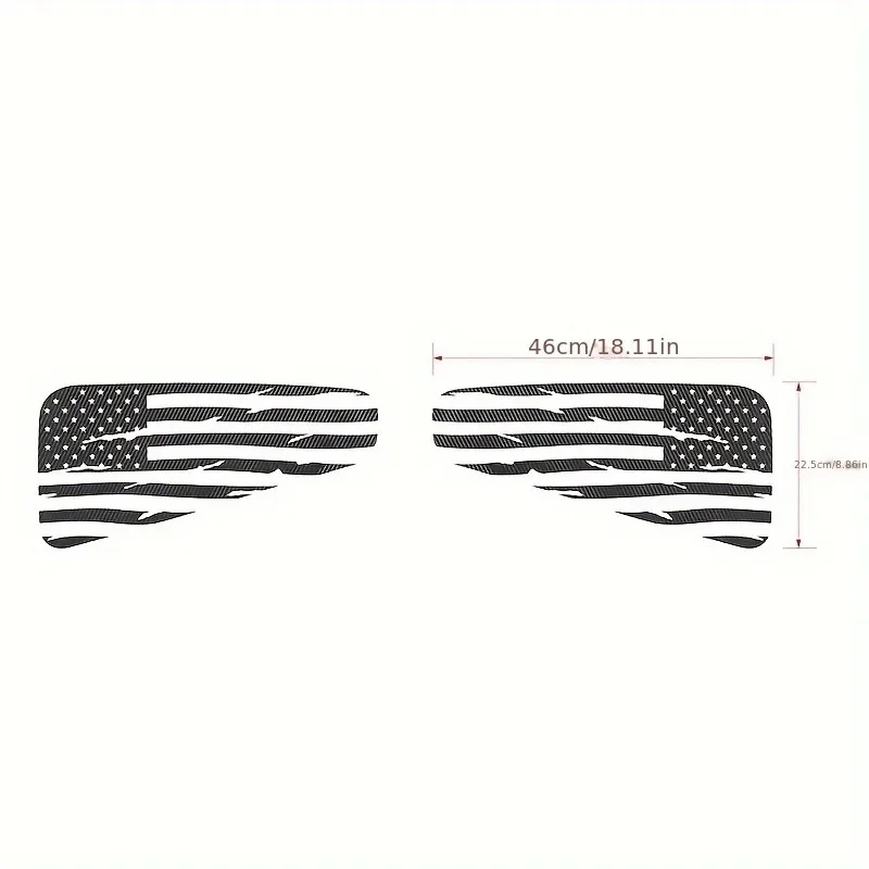 Decalque da janela do carro janela traseira bandeira americana design adesivo auto-adesivo para ford mustang 2008 2009 2010 2011 2012 2013 2014