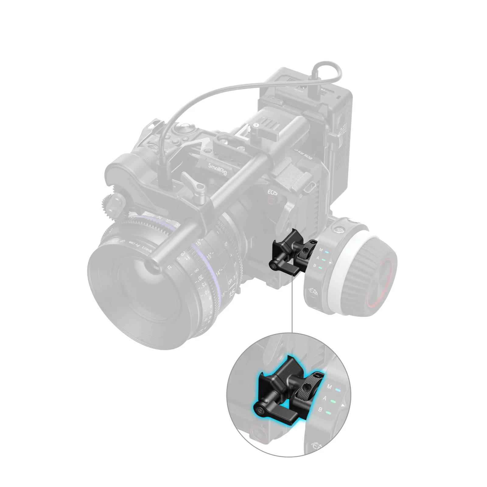 SmallRig الناتو المشبك tO a 1/4 "-20 برغي محول الألومنيوم أقصى تحميل 8 كجم لخيارات التركيب ثنائية الاتجاه متعددة الاستخدامات 3264