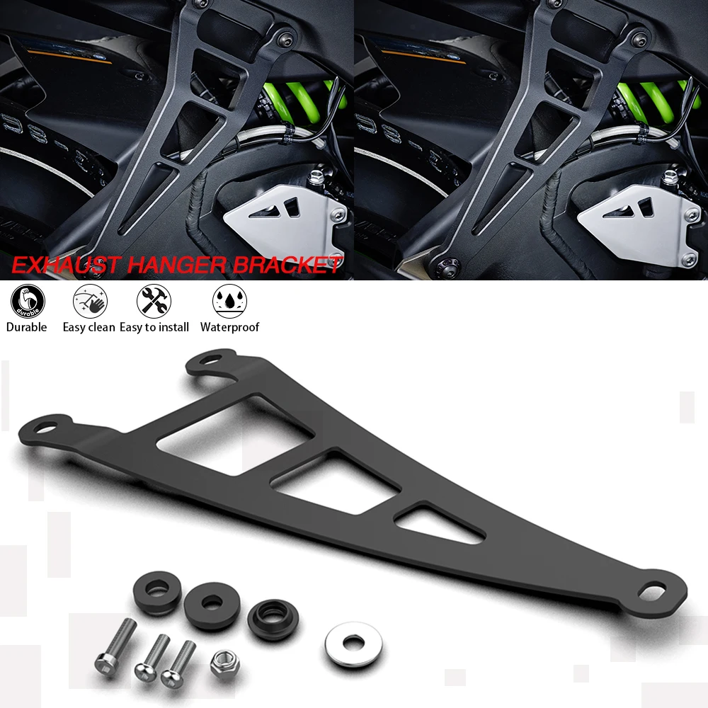 

For KAWASAKI ZX6R 2009-2025 Ninja ZX-6R ZX636 ZX10R 2024 2023 Exhaust Hanger Bracket Muffler Exhaust Hanger Modification Holder