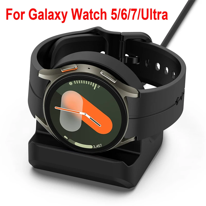 Suporte do carregador para Samsung Galaxy Watch, doca do cabo de carregamento, suporte base do suporte, Samsung Galaxy Ultra, 7, 6, 5, 6 clássico, 5Pro, 47mm