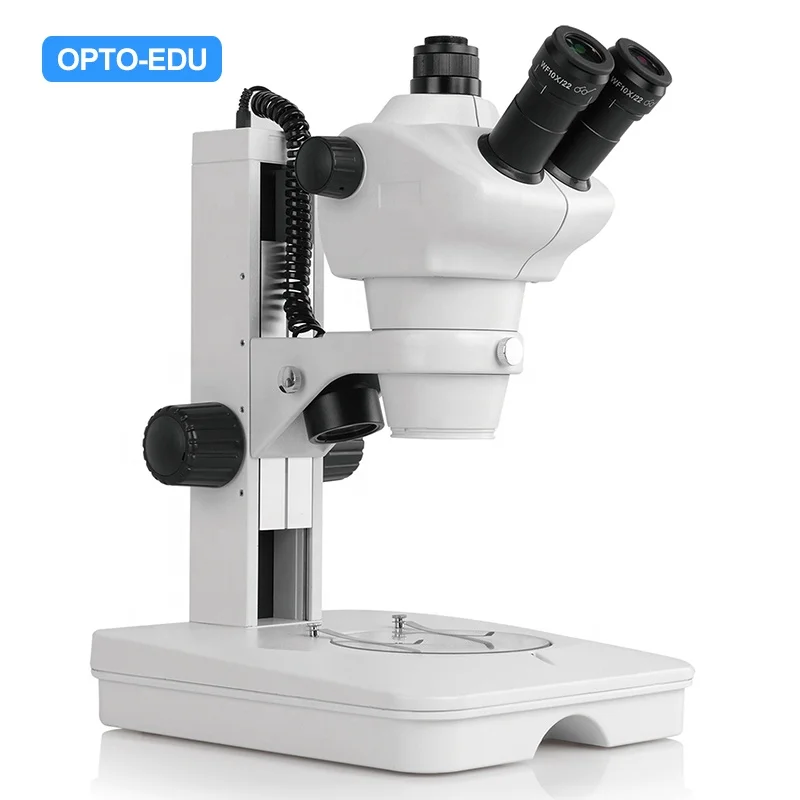 OPTO-EDU A23.1501-T4 8x-50x Stereoscopic Trinocular Zoom Stereo Microscope