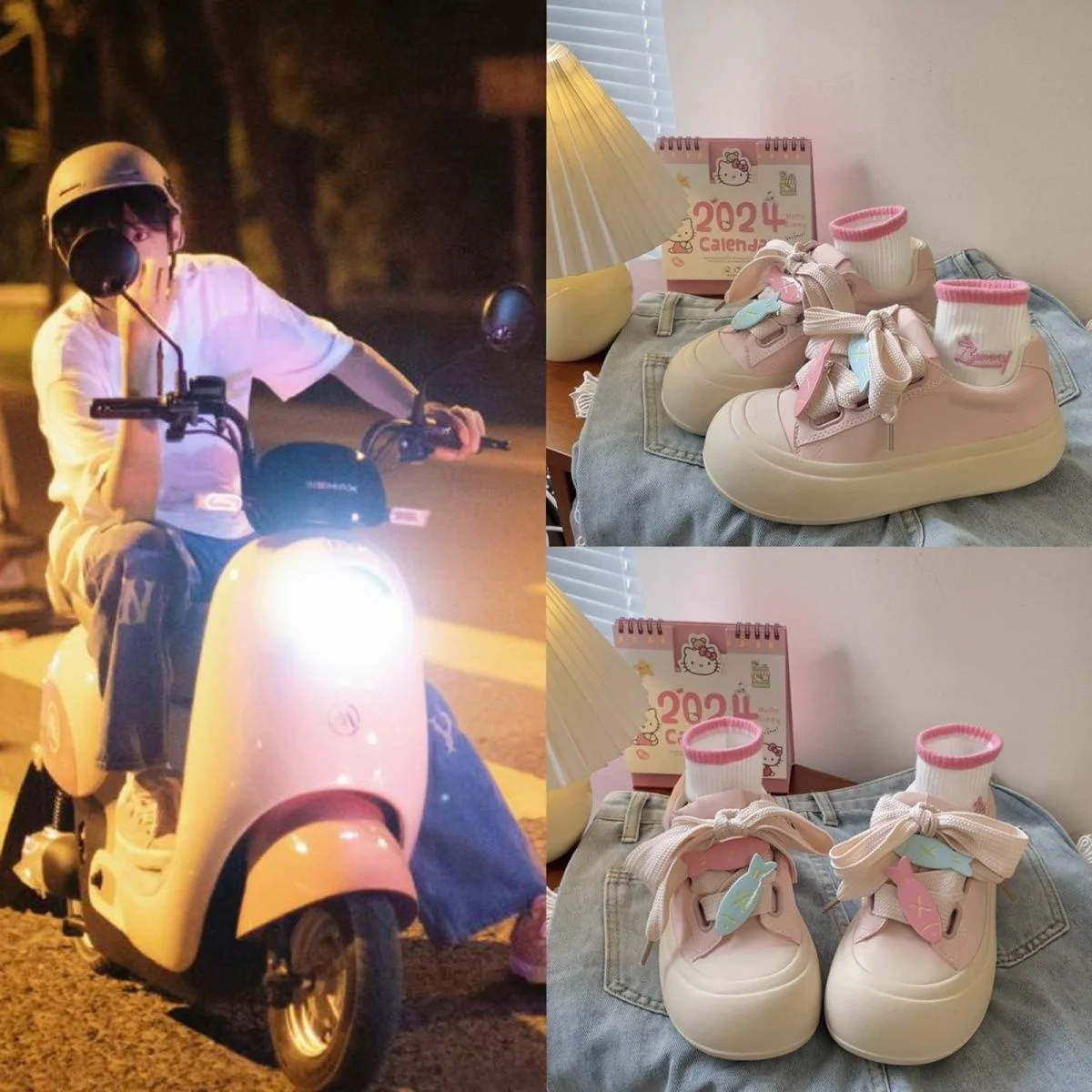 

Кроссовки TF Fly Zhang Zeyu Little Fi Bread белые, осенняя новинка 2024, универсальные, в корейском стиле, на плоской подошве