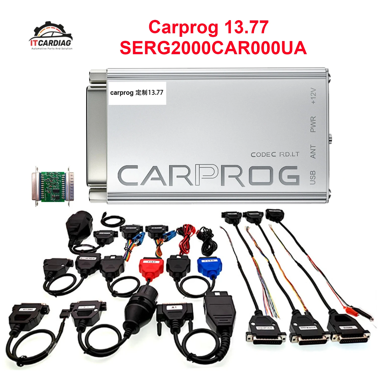 2023 Online Carprog v13.77 Full Adapter SERG2000CAR000UA With Toolbox Car Prog Airbag/Radio/IMMO/ECU Programmer Auto Repair Tool