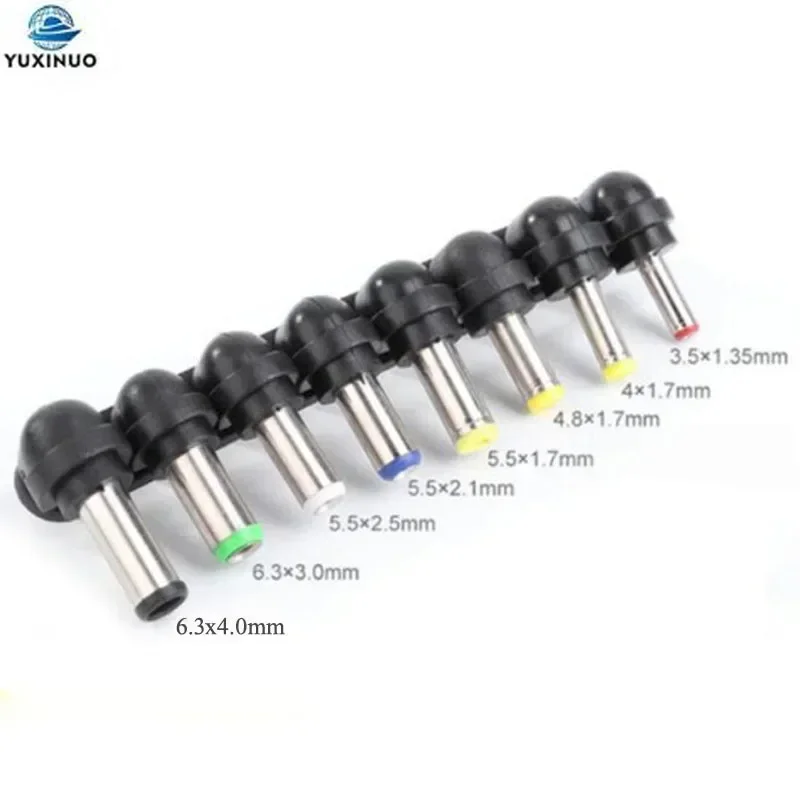 

8PCS/Set Universal 2Pin Detachable Plug Laptop Charger Tip AC/DC Power Adapter For Dell Toshiba Hp Lenovo Asus Acer Notebook