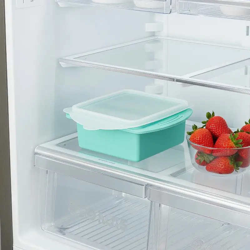 Silicone Ice Cube Mold with Lid for Efficient Freezing Double Compartment for Kitchen and Bar - view 2