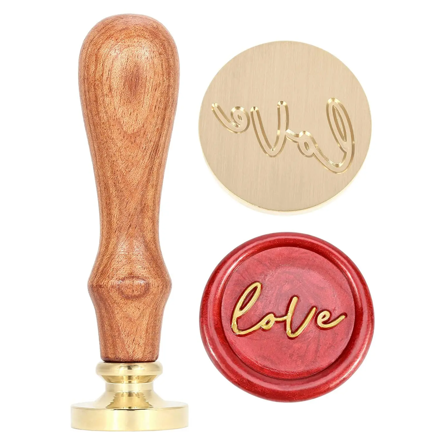 

1 set 1 Set Vintage Wax Seal Stamp Retro Copper Stamp For Envelope Invitation Diy Craft Wedding Party Gift Packing Stamps Kit