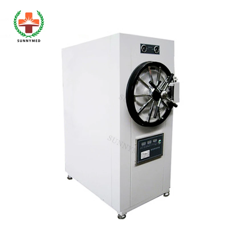 

SY-T022 150L/200L Hospital glass bottle clothing autoclave price Horizontal Pressure Steam Sterilizer instrument