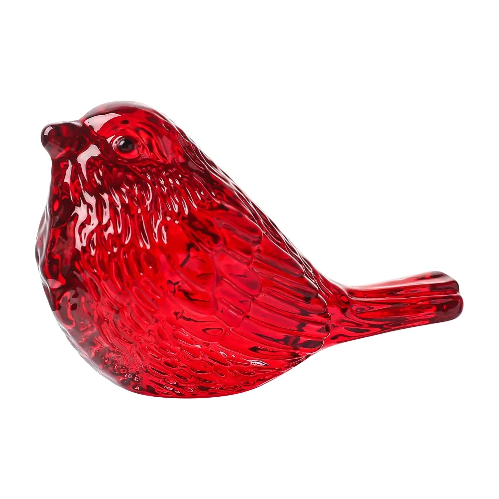 

Durable Colorful Crystal Bird Ornaments Handicraft Nordic Lucky Bird Figurine Unique Bird Statue Crafts Car Interior Ornament
