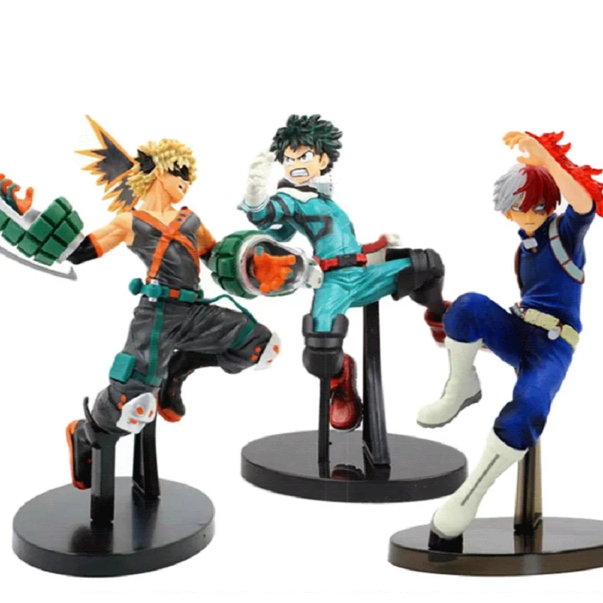 متوفر في المخزون My Hero Academia Anime Figure Shoto Bakugou Boku Izuku Duke Pvc Action Figures Anime Character Gift Collection Series! !