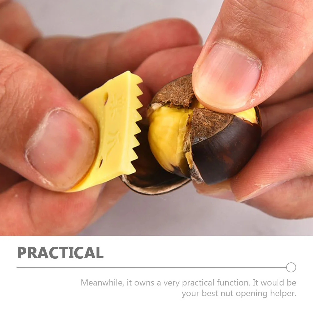 

2Pcs Chestnut Openers Cross Type Sturdy Nut Crackers Manual Walnut Shellers Rust-Proof Household Kitchen Gadgets Nut