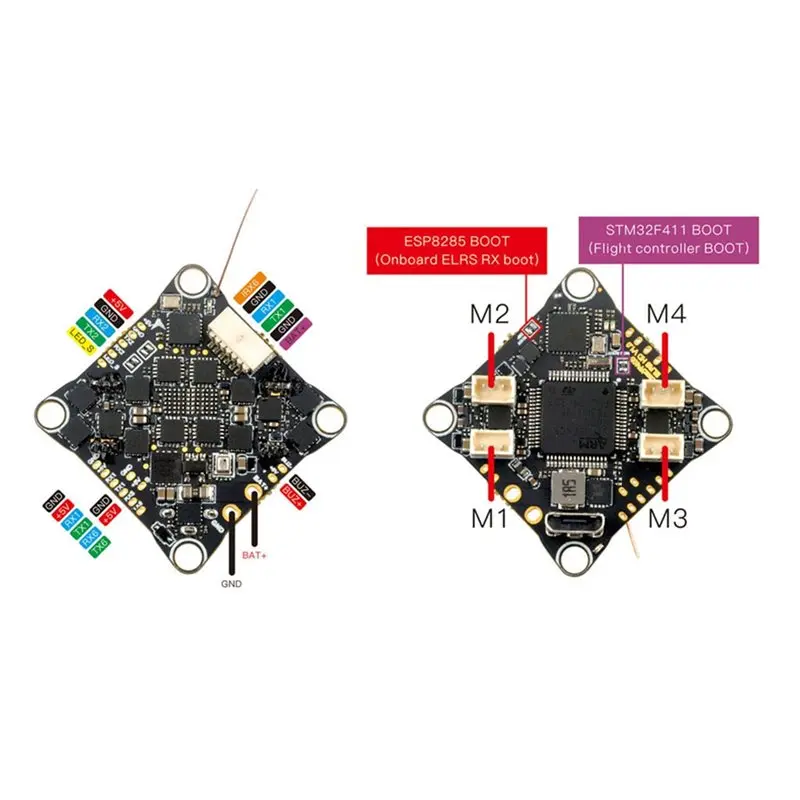 Smart-Crazyf405hd Built-In UART ELRS RX AIO Flight Controller 12A BLS ESC 1-2S For Mobula8 HD Tinywhoop Cinewhoop Toothpick