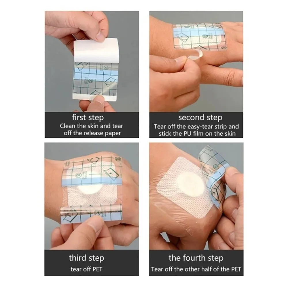 

Transparent Self-Adhesive Tape Waterproof PU Film Dressing Bandages Protective Stretch Finger Protector For Aftercare Bandage