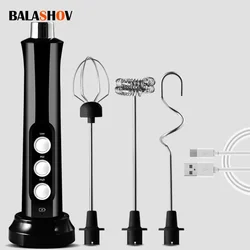 3 In 1 kablosuz el elektrikli süt köpük makinesi Mini Frother makinesi el Cappuccino kahve çırpma mikser köpürtücü çektirme