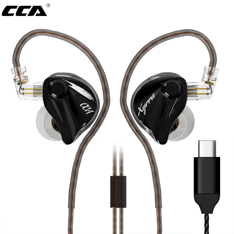 

CCA Xyrra Wired Earphones 1DD+1BA Hybrid Driver HiFi Stereo Bass Sound Gaming Headset 2Pin Detachable Cable In Ear Headphones