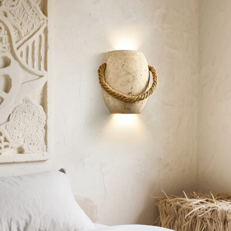 

New Vintage Bedside Lamp With High End Feel For Living Room Wabi Sabi Style Retro Hotel Homestay Bedroom Aisle Lighting Fixtures