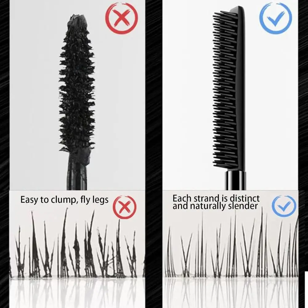 ブラック＆ブラウン 新しいロング＆カールマスカラ 長持ちするロング＆カールチュービングマスカラ くっつかない