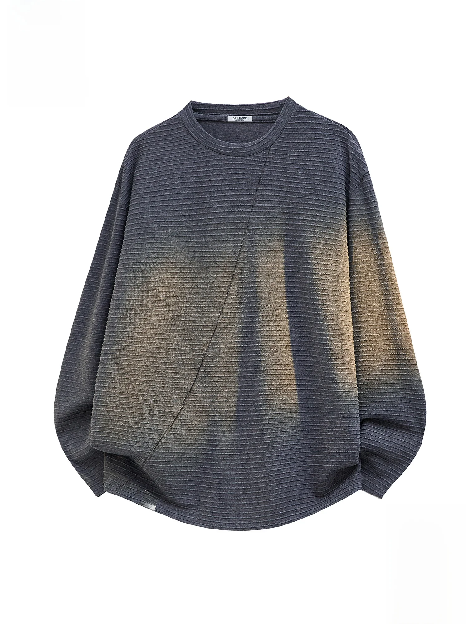 

Long Sve T-irt Men's Loose Fit Casual round Ne Spring Stripe Pattern Comfortable Slimming Effect Universal ...