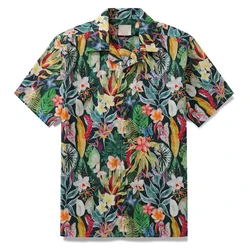 Harajuku Floral Graphic Men's Shirts Newest Fashion Flower 3D Print Street Hip Hop Short Sleeve Tee Shirt Hawaii Beach Tops 4XL