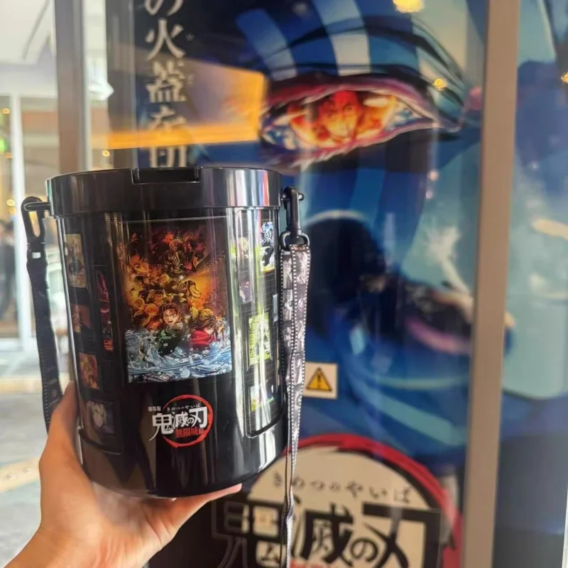 شخصيات الرسوم المتحركة الأصلية المحدودة شيطان القاتل الفصل اللانهائي للمدينة نماذج اللعب دلو الفشار مجموعات البلاستيكية ديكور الهدايا #4