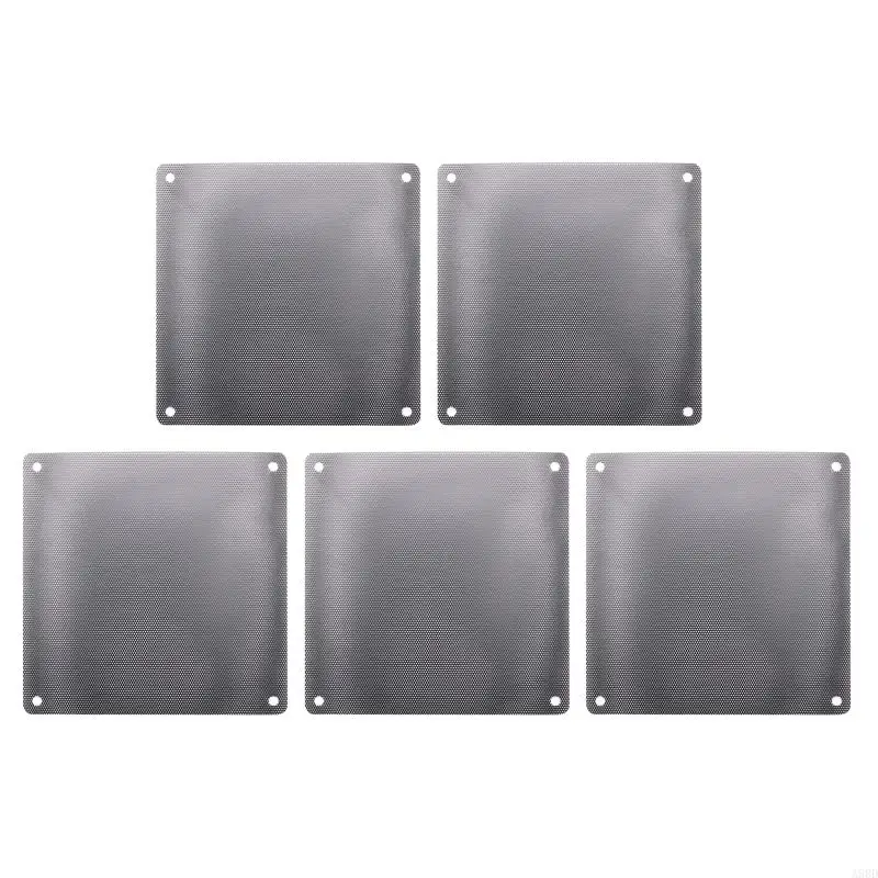 A9BD Dust Filter Computer Fan Filter Cooler PVC Black Dustproof for Case Cover Computer Mesh 12/14/9/8/7cm 5Packs