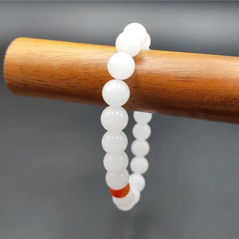 

Золотой шелковый нефритовый браслет с круглыми бусинами, мужской и женский нефритовый браслет.