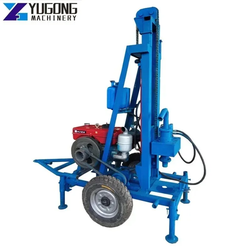 YG100m Tractor Mounted Small Water Well Drilling Rig Machine 100m Water Well Drilling Rig 40m Free Drill Pipe