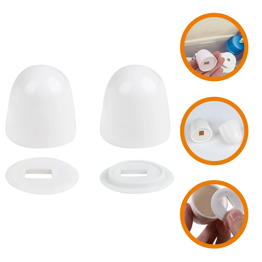 

Bathroom Accesories Anchor Screw Decorative Cover Toilet Caps Seat Abs Push-on Bowl Bolt Covers