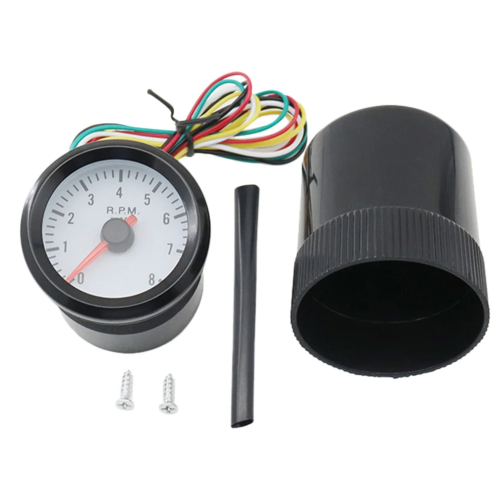 

Car Tachometer 0-8000Rpm Automotive Gauge High Precision Sensor Real Monitoring For Vehicle Boat Interior
