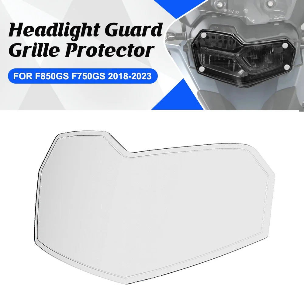 

For BMW F750GS F850GS Adventure 2018-2023 2024 Motorcycle Acrylic Glue sticker Headlight Protector Light Cover Protective Guard