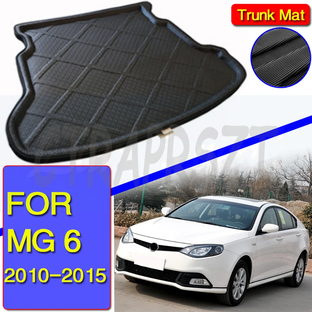 

Car Rear Trunk Boot Mat For MG 6 MG6 2010-2015 Waterproof Floor Mats Carpet Anti Mud Tray Cargo Liner Waterproof