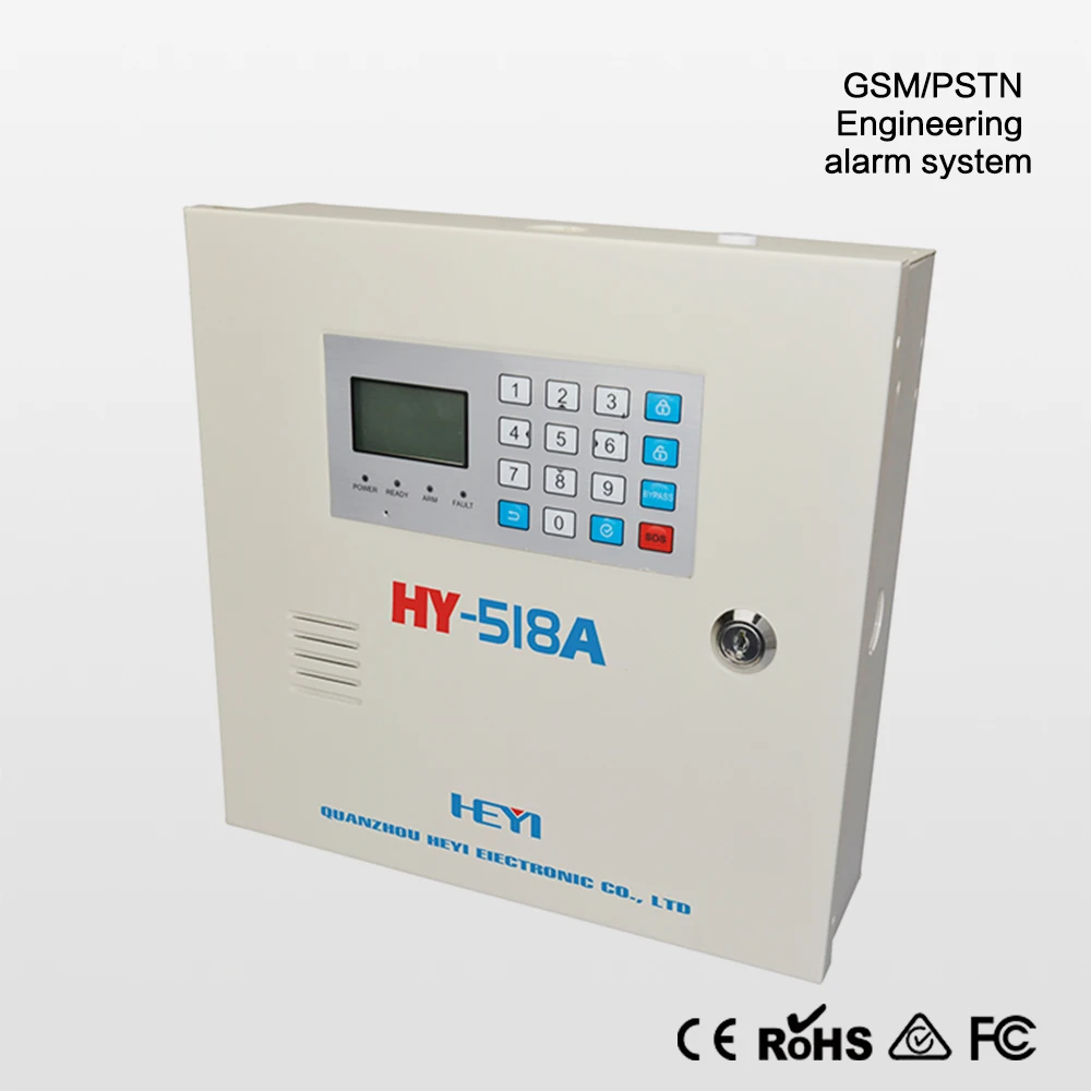 Panel táctil de ahorro de energía inalámbrico con cable GSM y PSTN sistema de alarma antirrobo inteligente LCD y teclado sistema de alarma contra intrusos