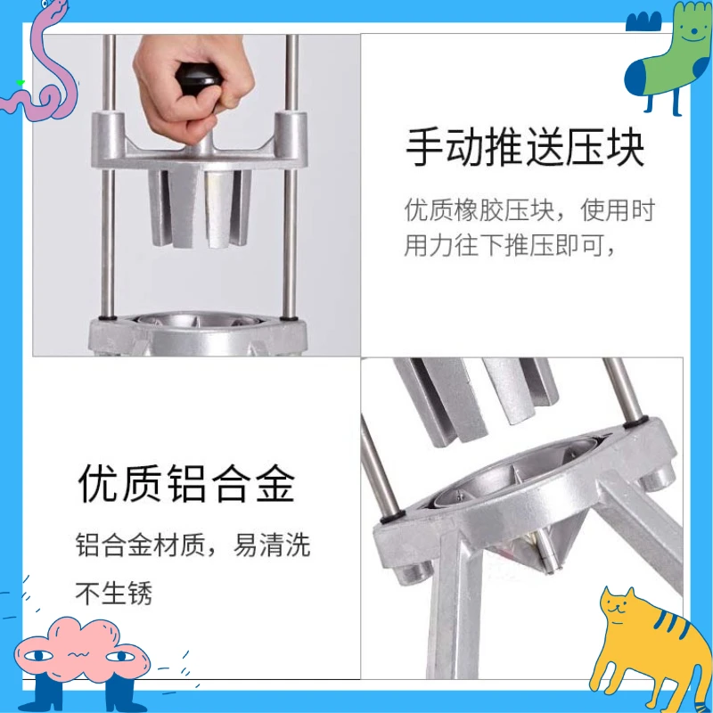Multifunctional Manual Fruit Vegetable Wedge Cutter for Apple Potato Lemon