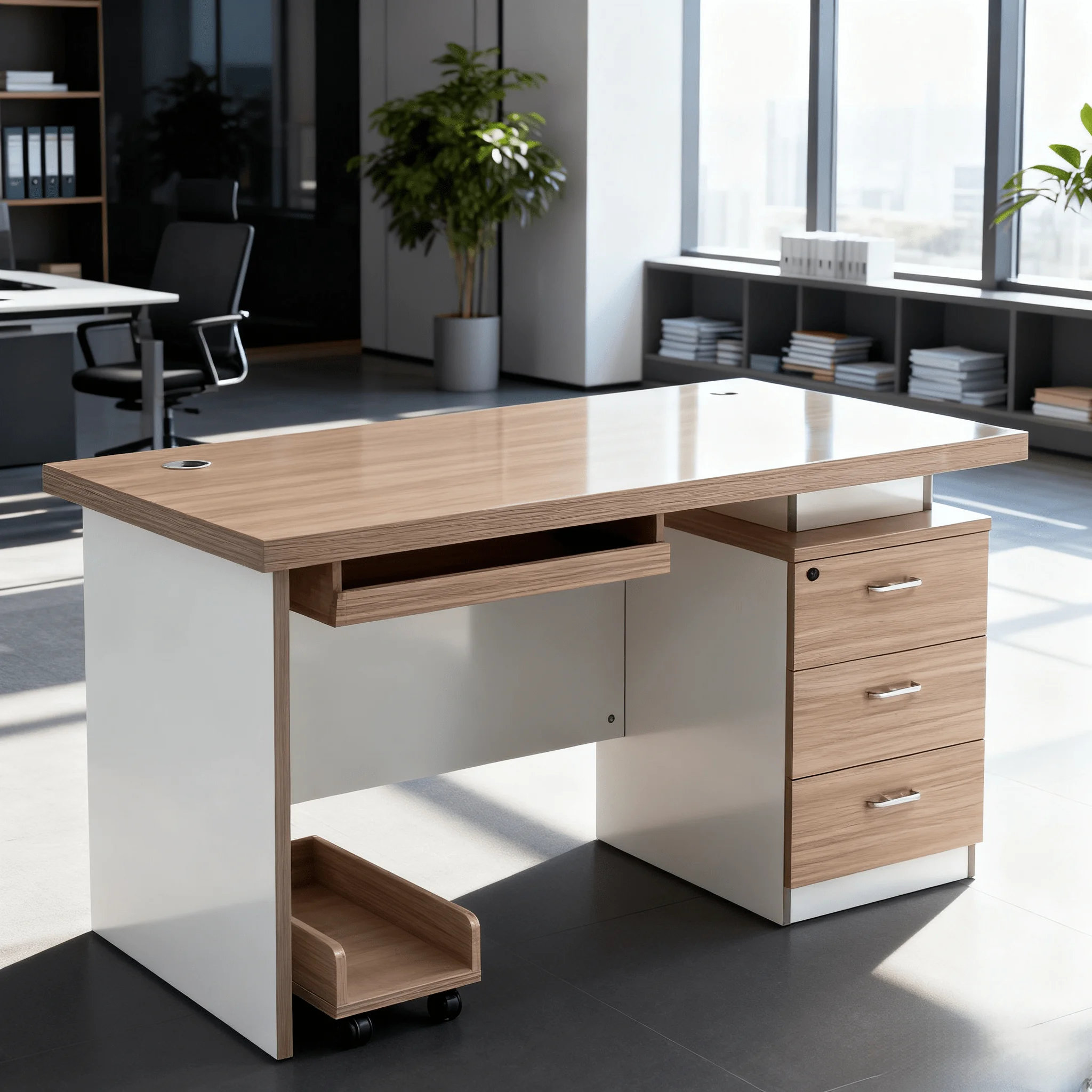 

Modern Durable Wood Office Desk Drawers Minimalist High Quality Multi-desk Office Furniture Home Commercial Use Deskpromote sale