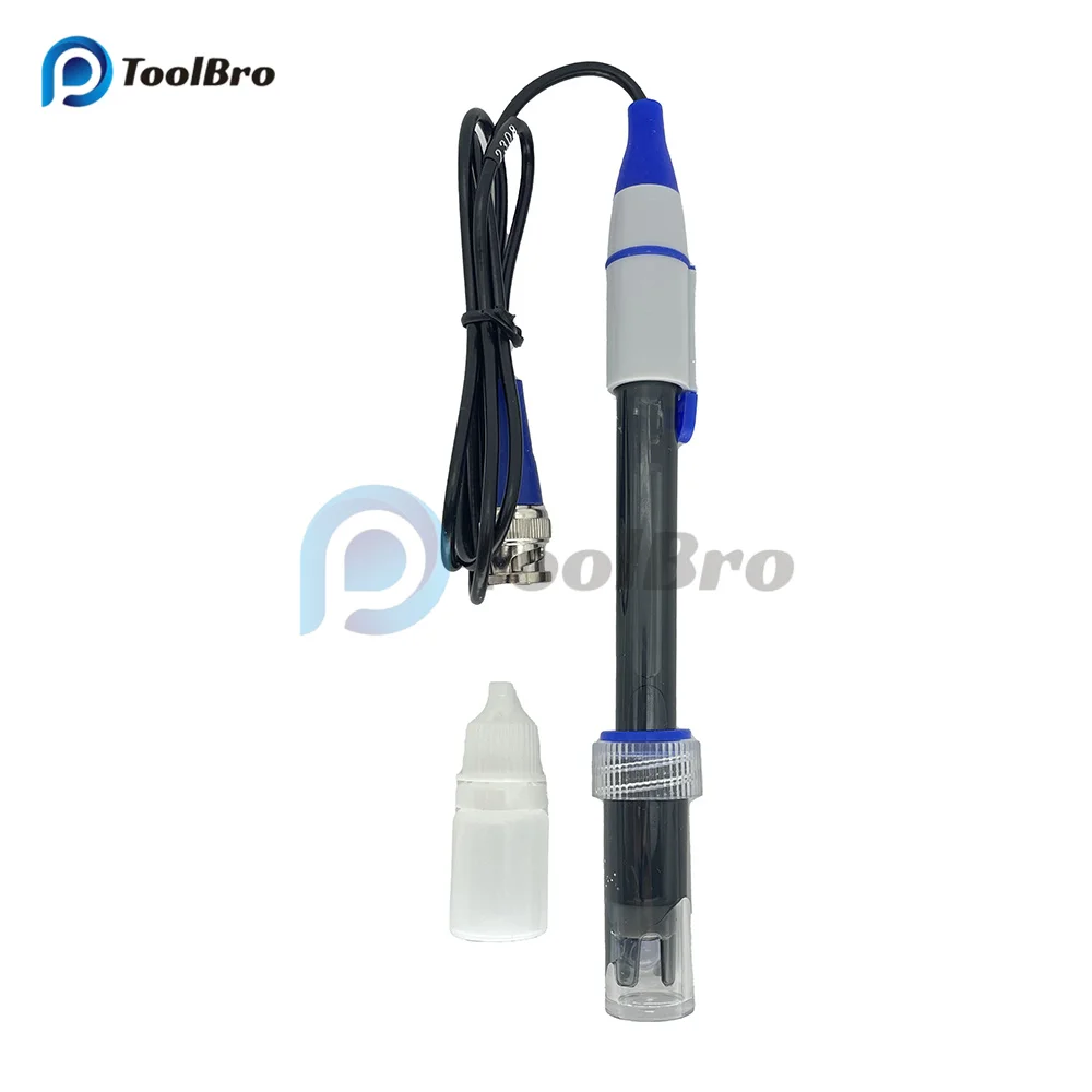 

E-900 Rechargeable PH Composite Electrode Probe BNC Connector 0-14 pH for Laboratory Experimental