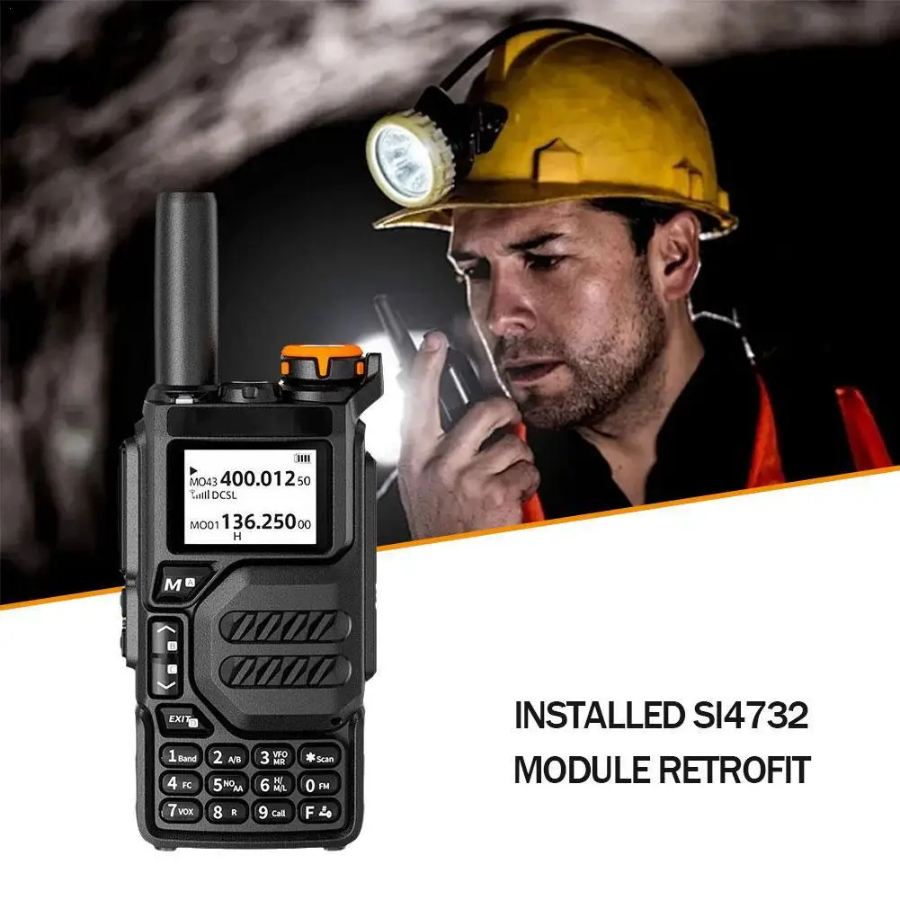 Si4732 modificato UV-K5 Walkie Talkie aggiornamento supporto per la ricezione a onde corte crittografia di sicurezza della trasmissione a banda intera multibanda