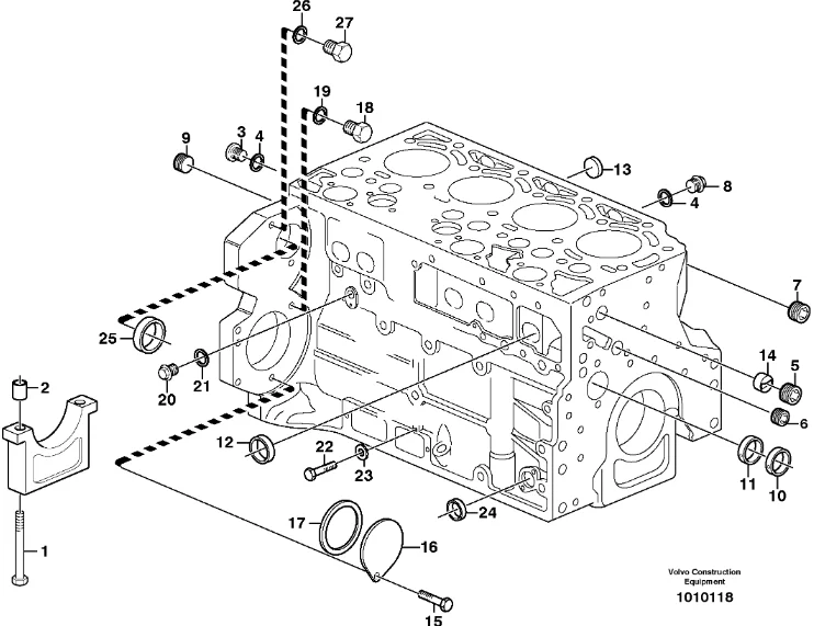 

Engine Parts BL60 BL61 BL71 EC135B EC140B L50E Crankcase BF4M2012 D4D D4E Cylinder Block 04289951 04282837 20791246 24425842