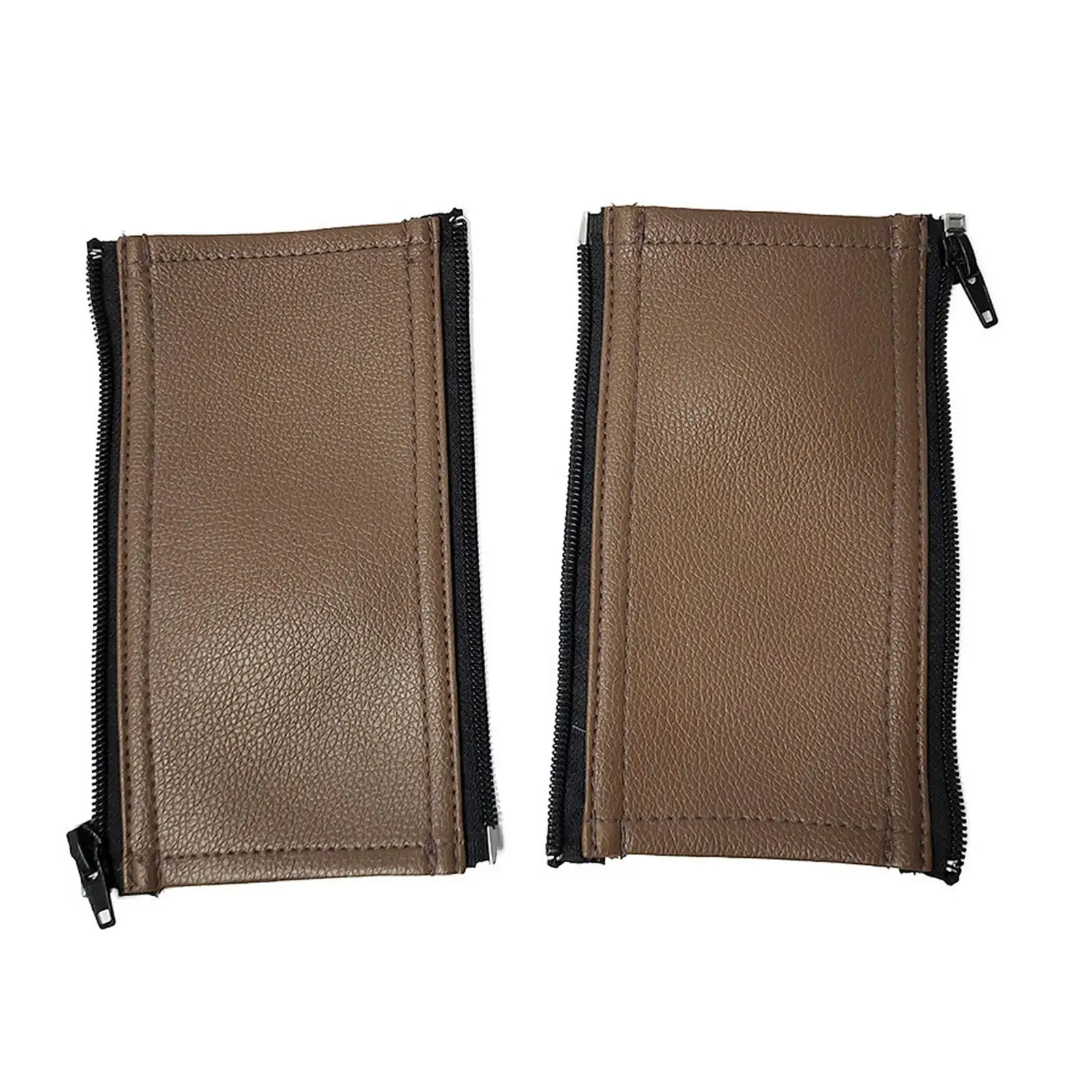 Baby Armrest Washable Pram Handle PU Leather Protective Accessories , Brown
