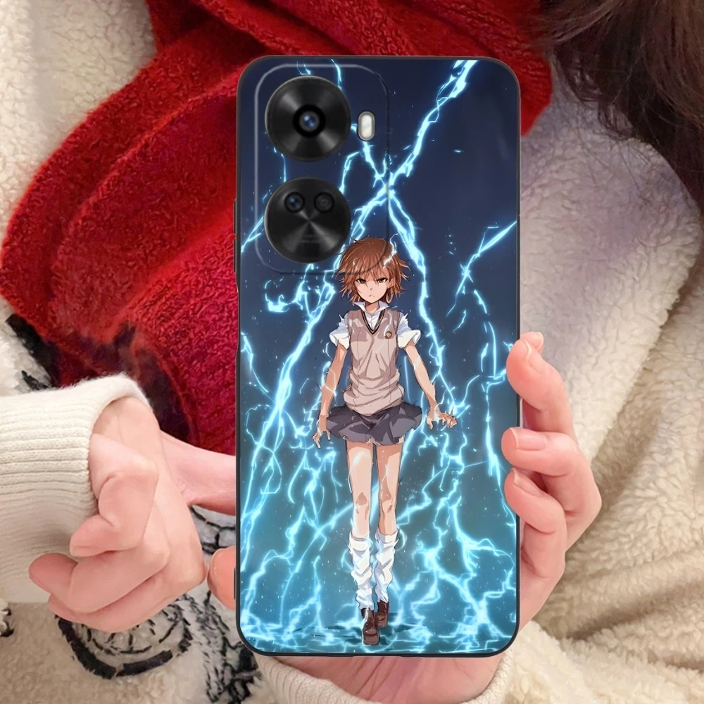 Anime Misaka Mikoto Mobile Phone Case for Huawei Nova 12 11 10 9 8 7 Pro SE 5G Black Soft Phone Cover Shell